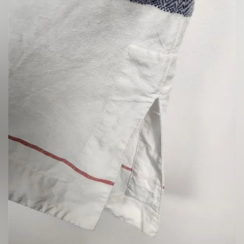 Athleta Women's Blue & White Stripe Linen Swim Cover Up, Size XS - Picture 10 of 10